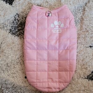 Pink Quilted Pet Jacket